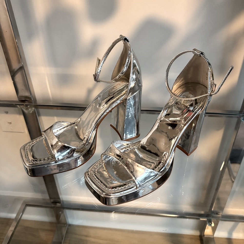 ALDO Silver Chunky Platform Sandal